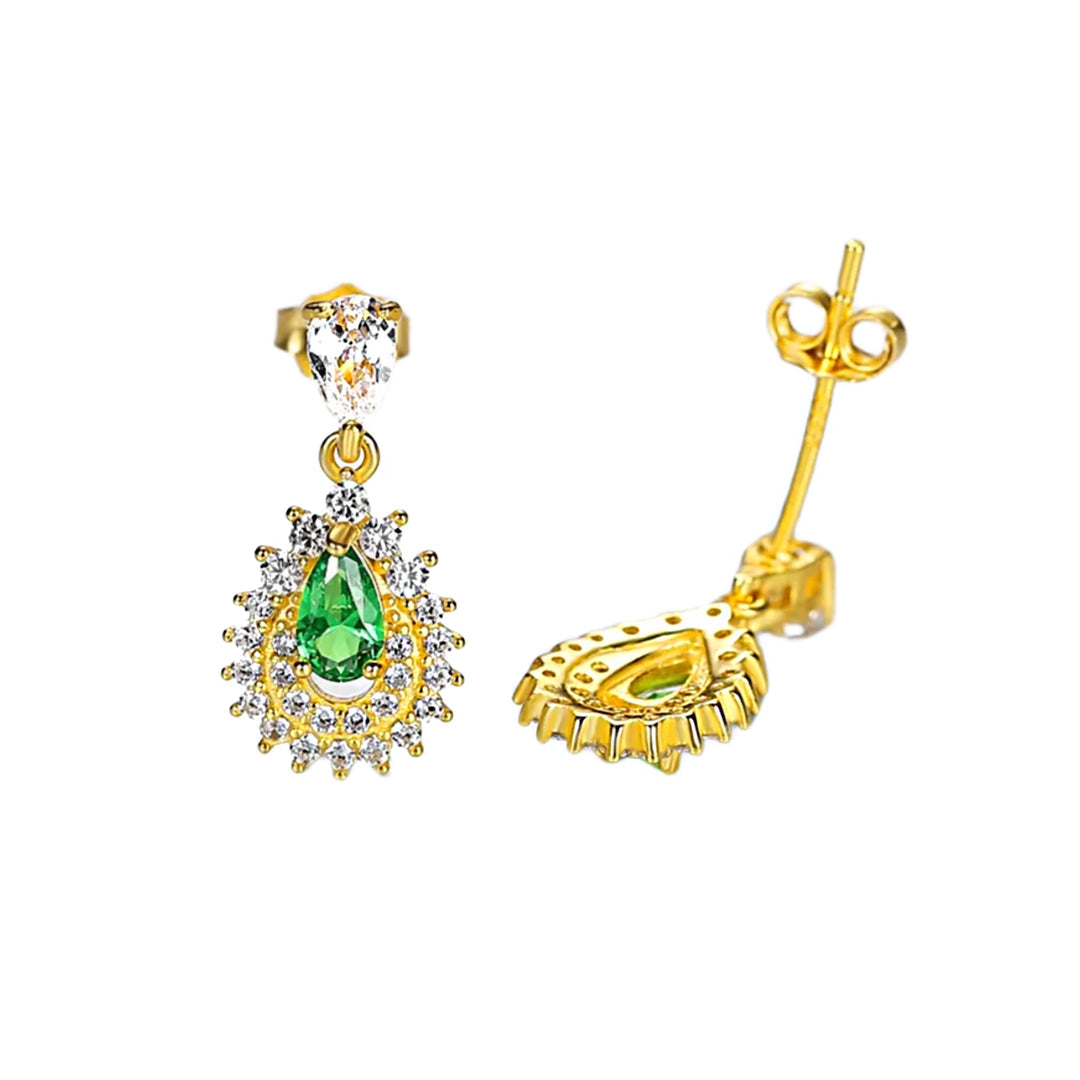 Xenium Gold Emerald Earrings