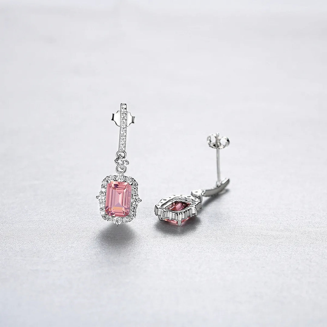 Xenium Dainty Charming Pink Earrings