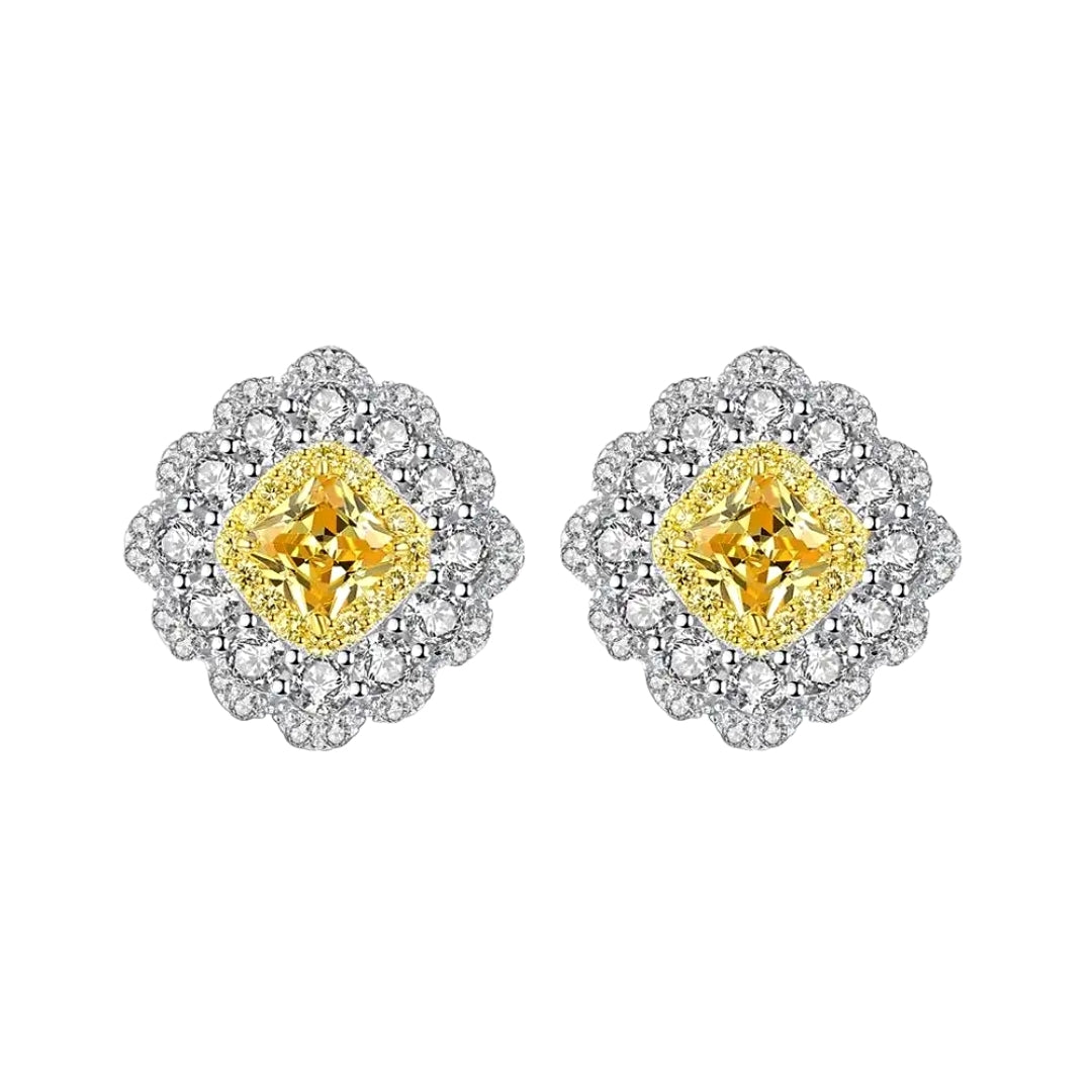 Xenium Yellow Flower Earrings