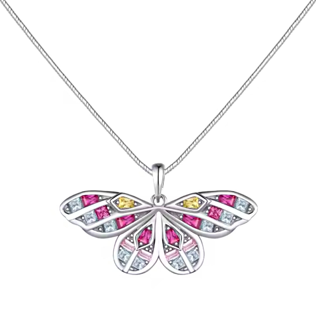 Xenium Pastel Butterfly Necklace