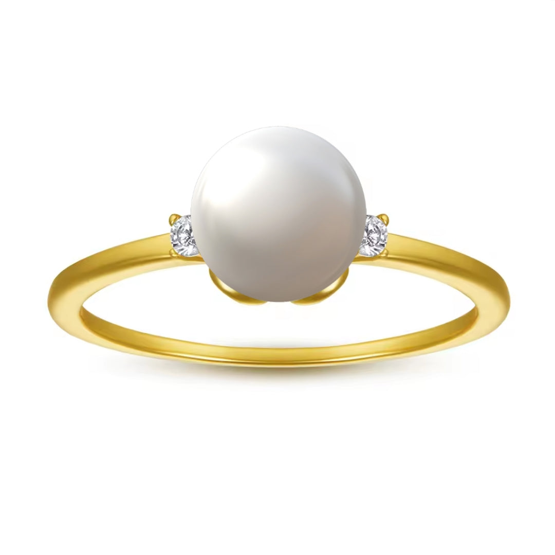 Xenium Golden Nest Pearl Ring