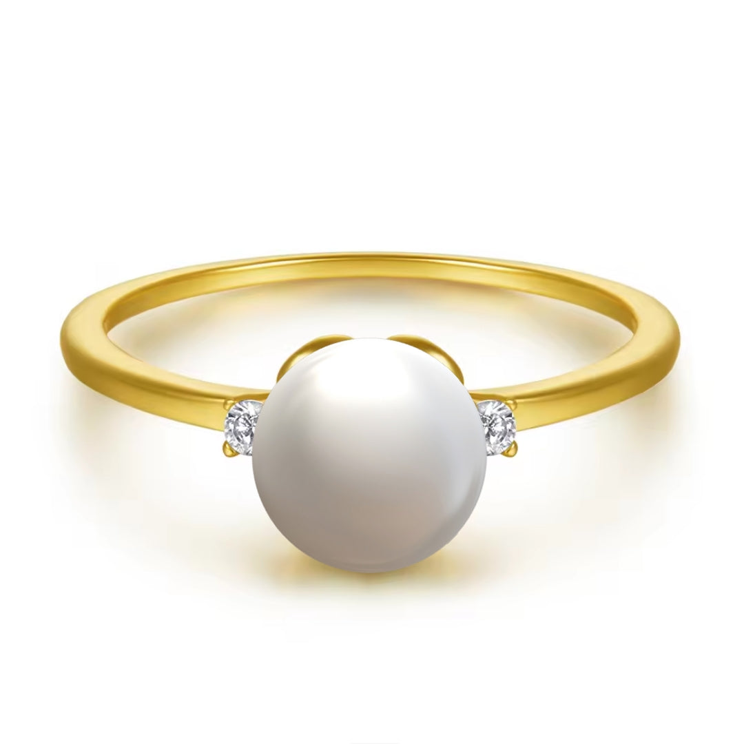 Xenium Golden Nest Pearl Ring