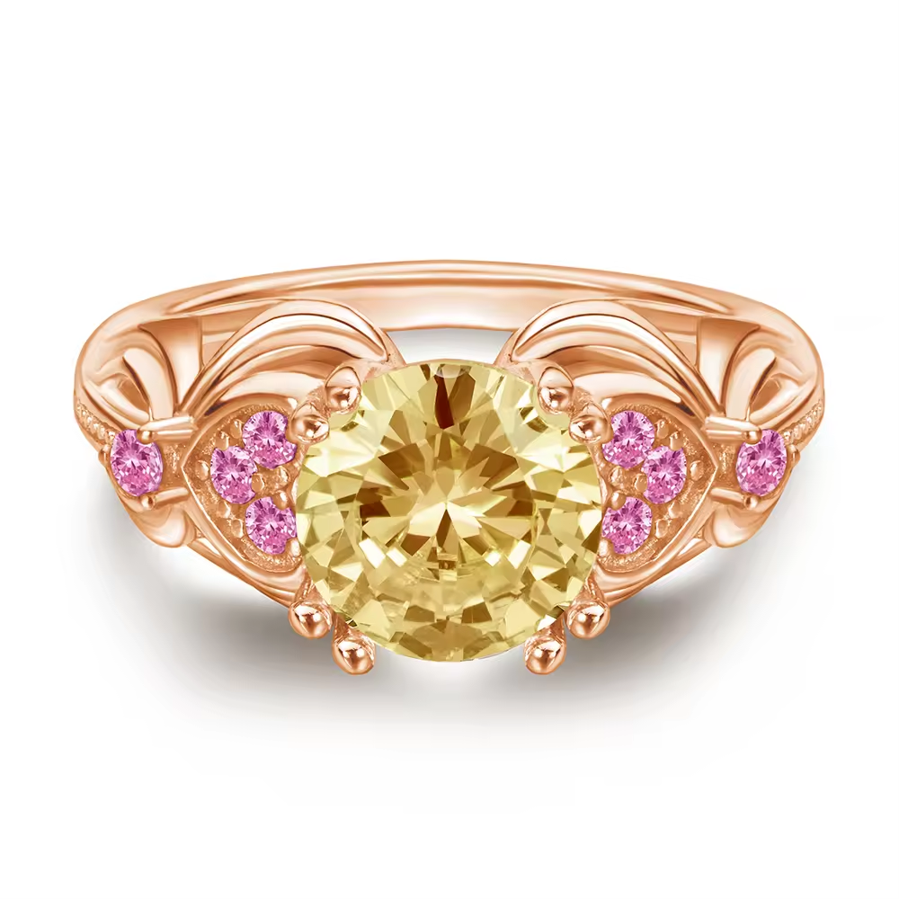 Xenium toermalijn rosé gouden ring