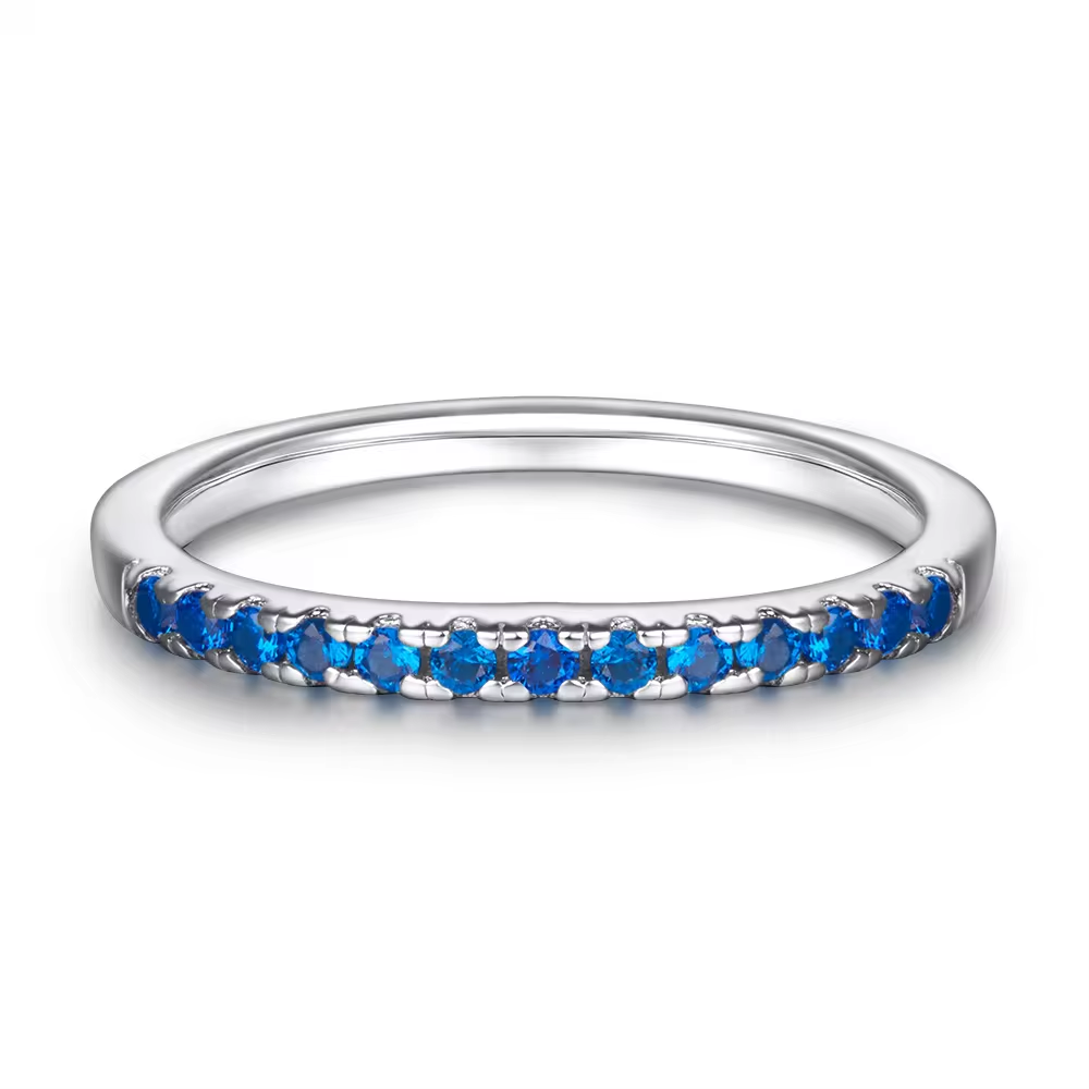 Xenium Blue Sparkle Band Ring