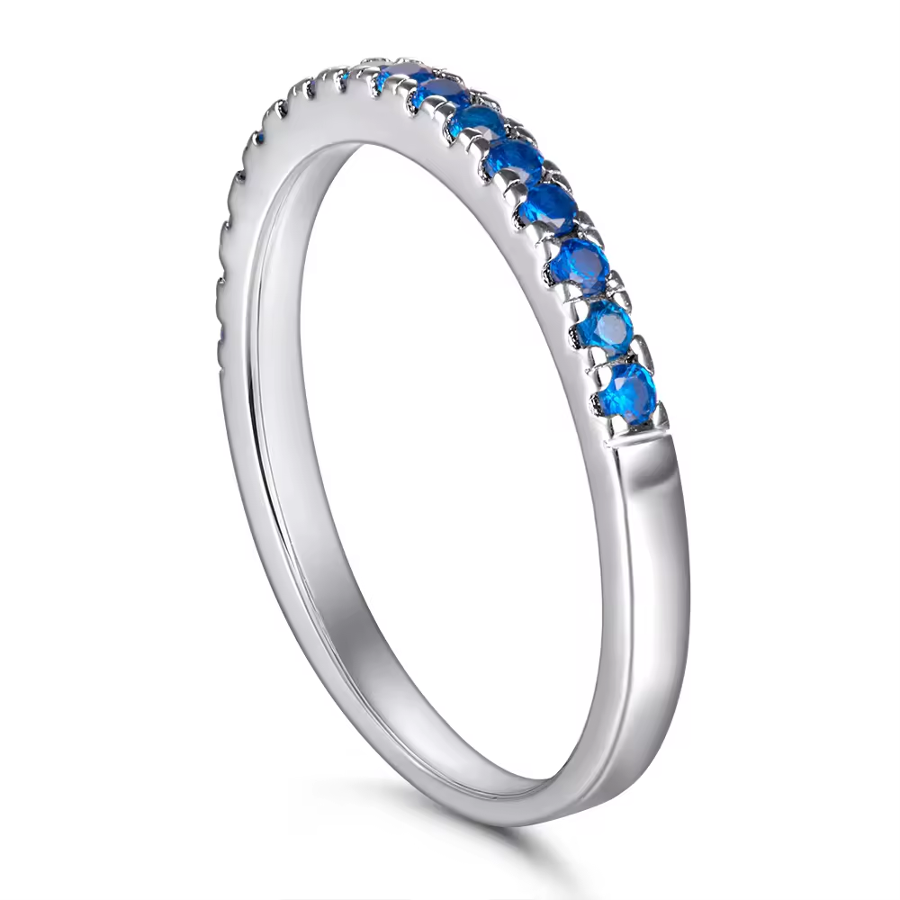 Xenium Blue Sparkle Band Ring
