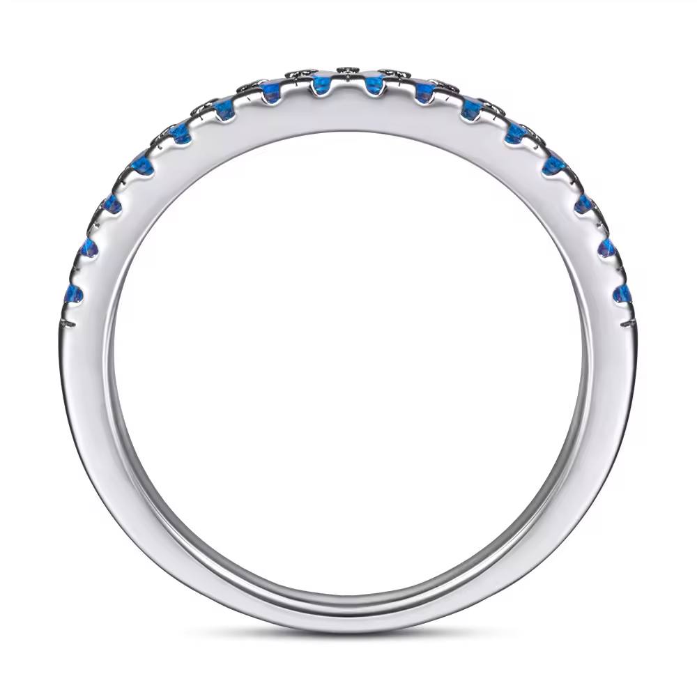 Xenium Blue Sparkle Band Ring