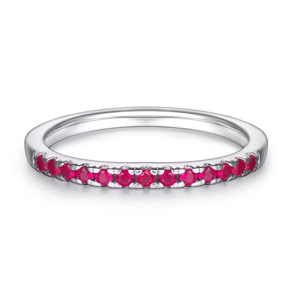 Xenium Ruby Sparkle Band Ring