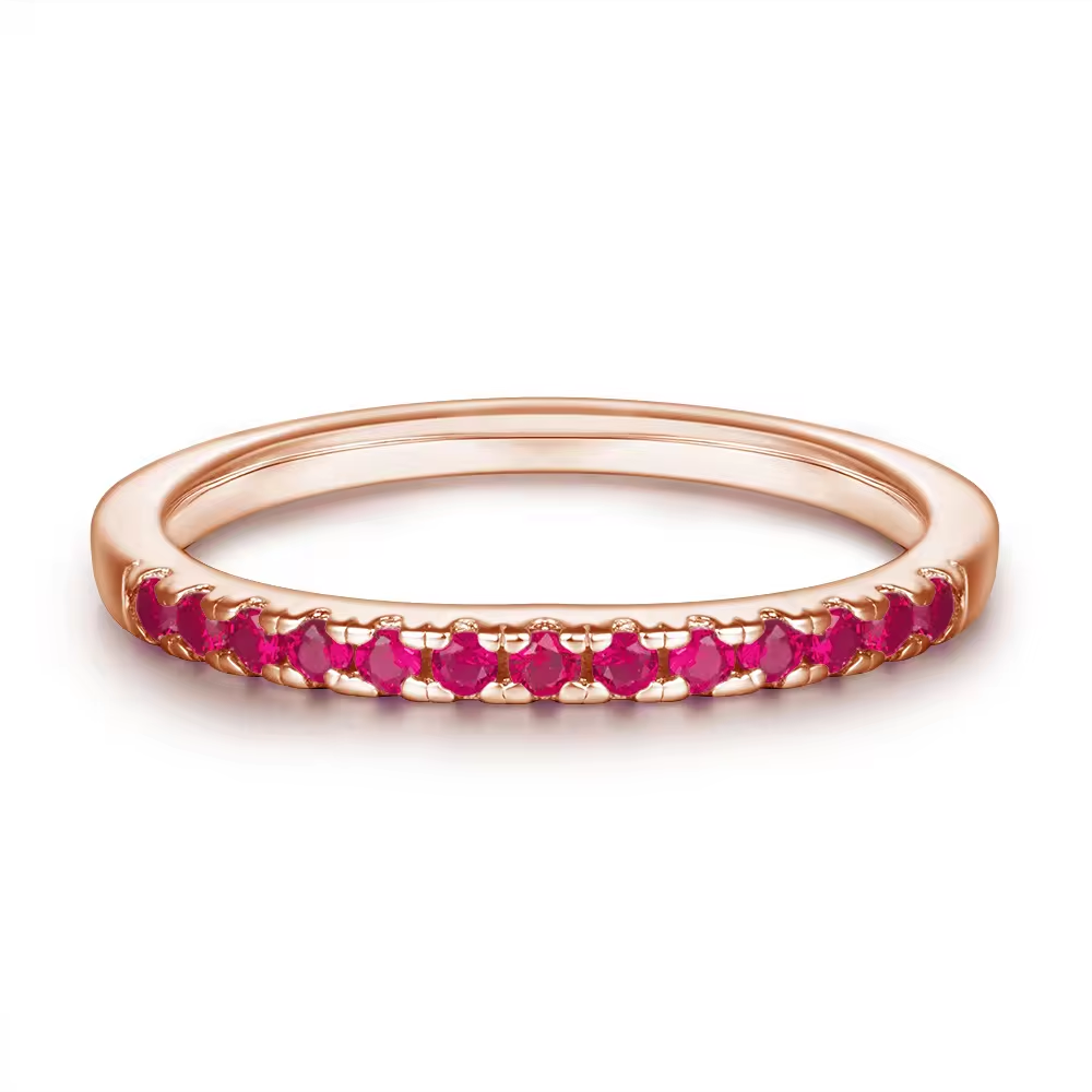 Xenium Ruby Sparkle Band Ring