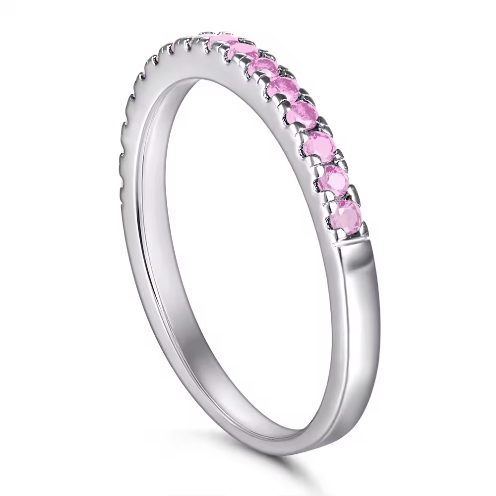 Xenium Pink Sparkle Band Ring