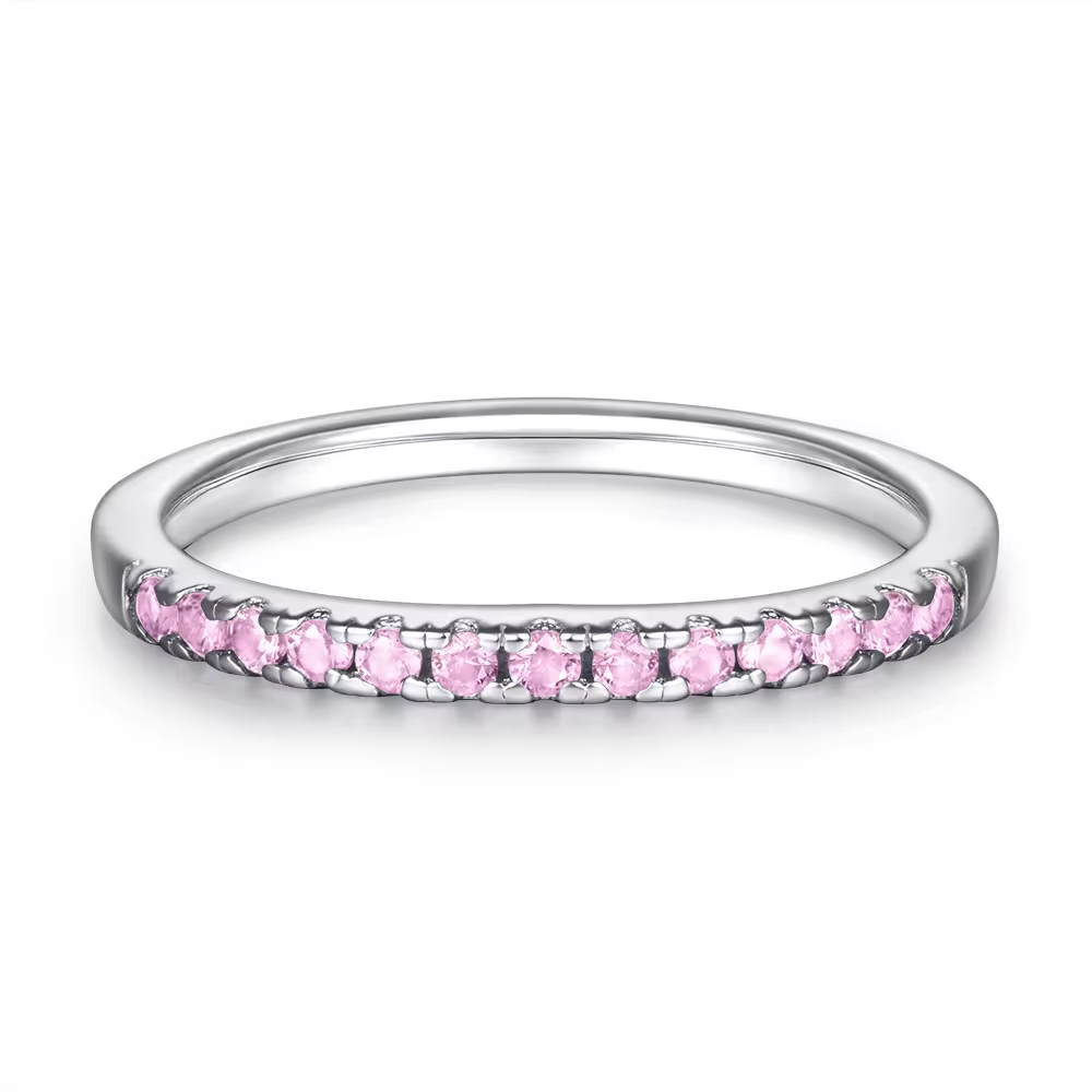 Xenium Pink Sparkle Band Ring