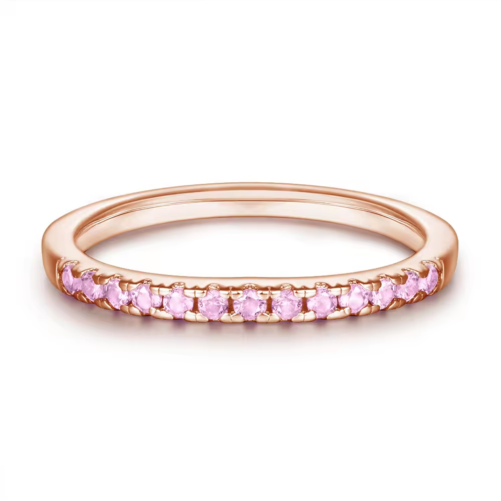 Xenium Pink Sparkle Band Ring