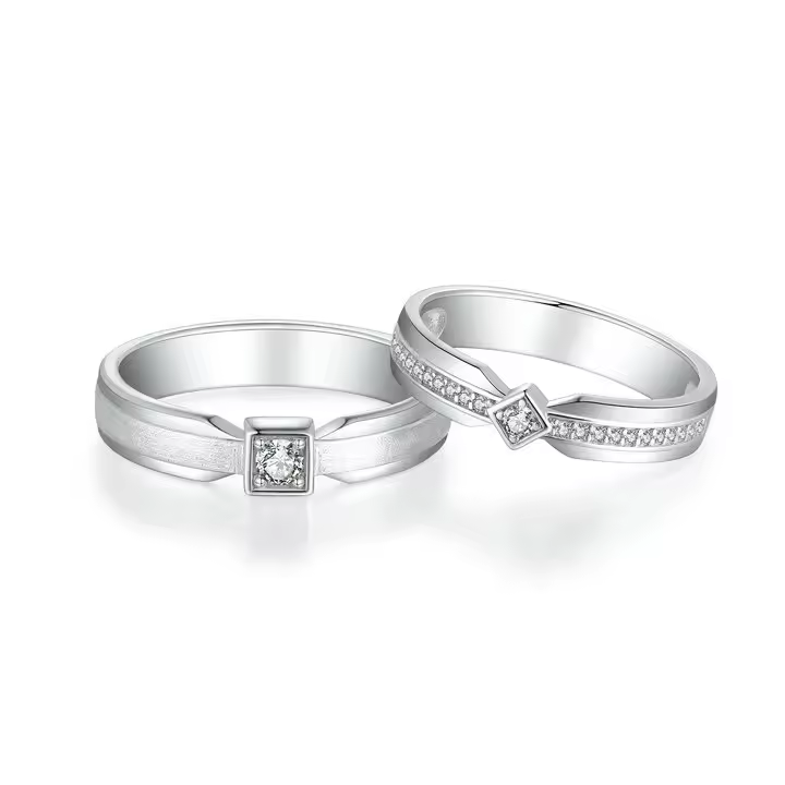 Xenium Classy Couple's Ring Set
