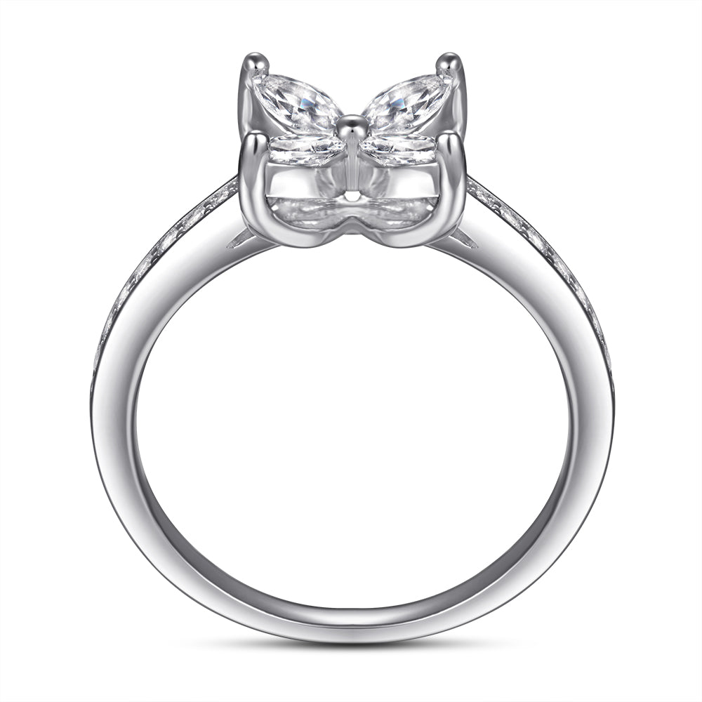 Floral Silver Ring