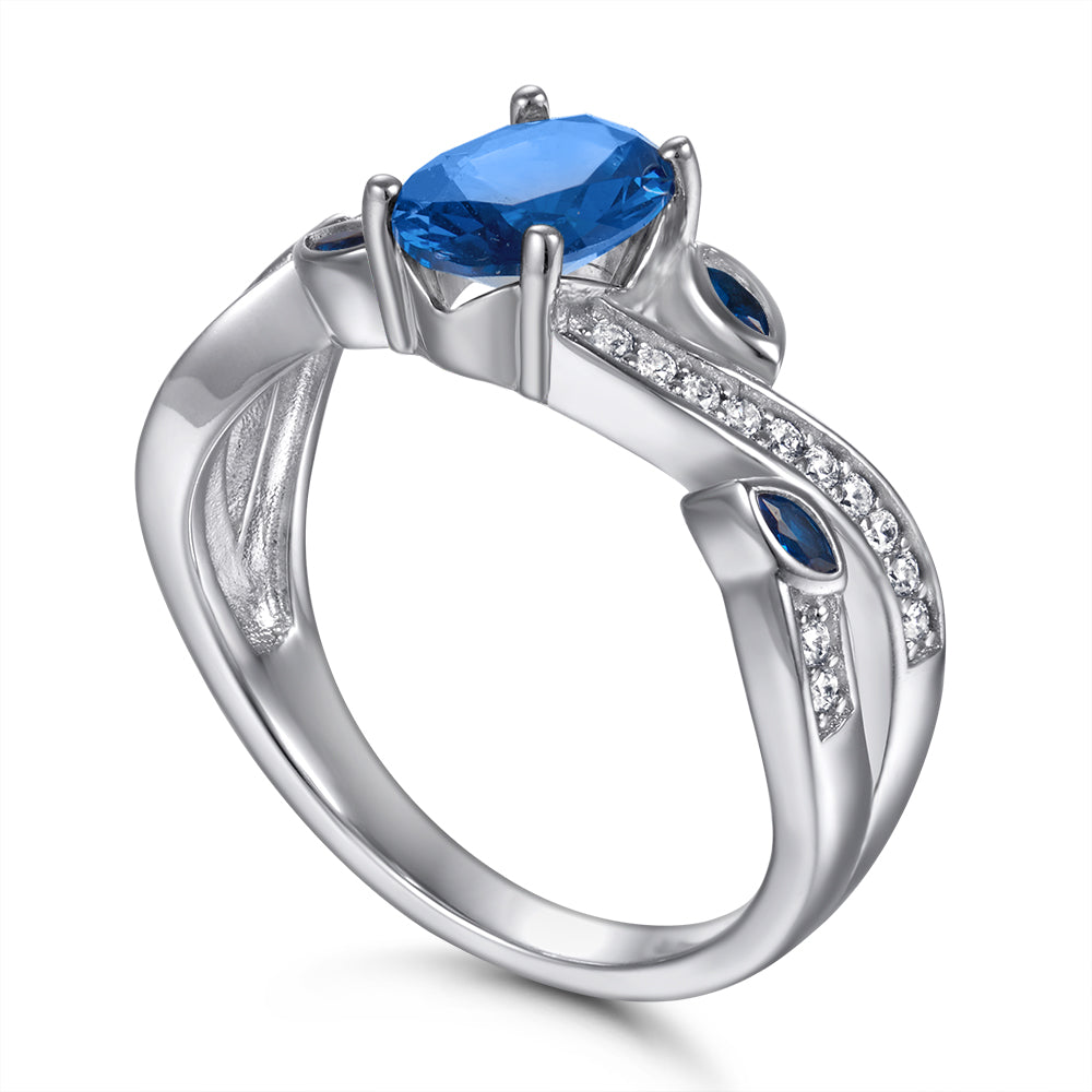 Xenium Azure Rose Ring