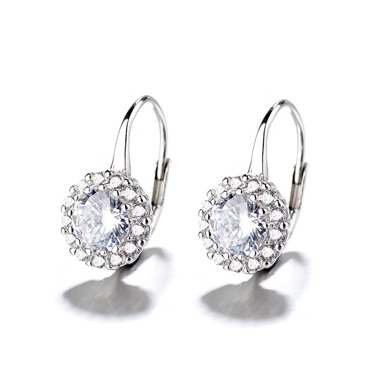 Boucles d'oreilles créoles en argent tournesol