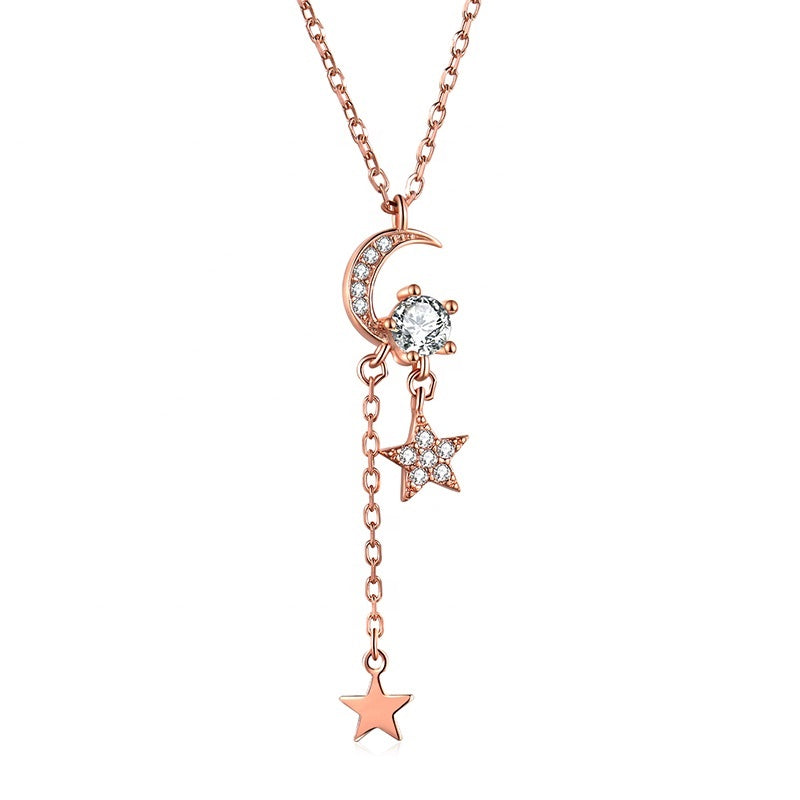 Collier Xenium Croissant de Lune & Étoile