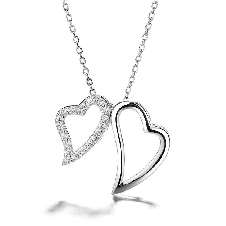 Xenium Double Heart Necklace