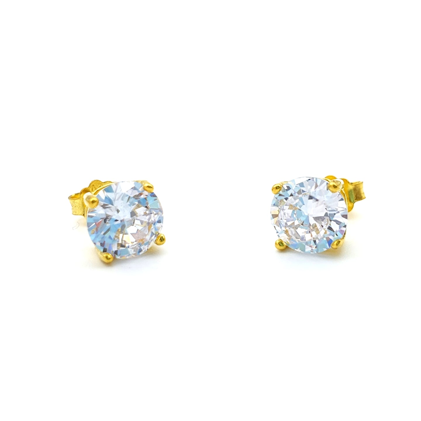 Classic Round Stud Earrings