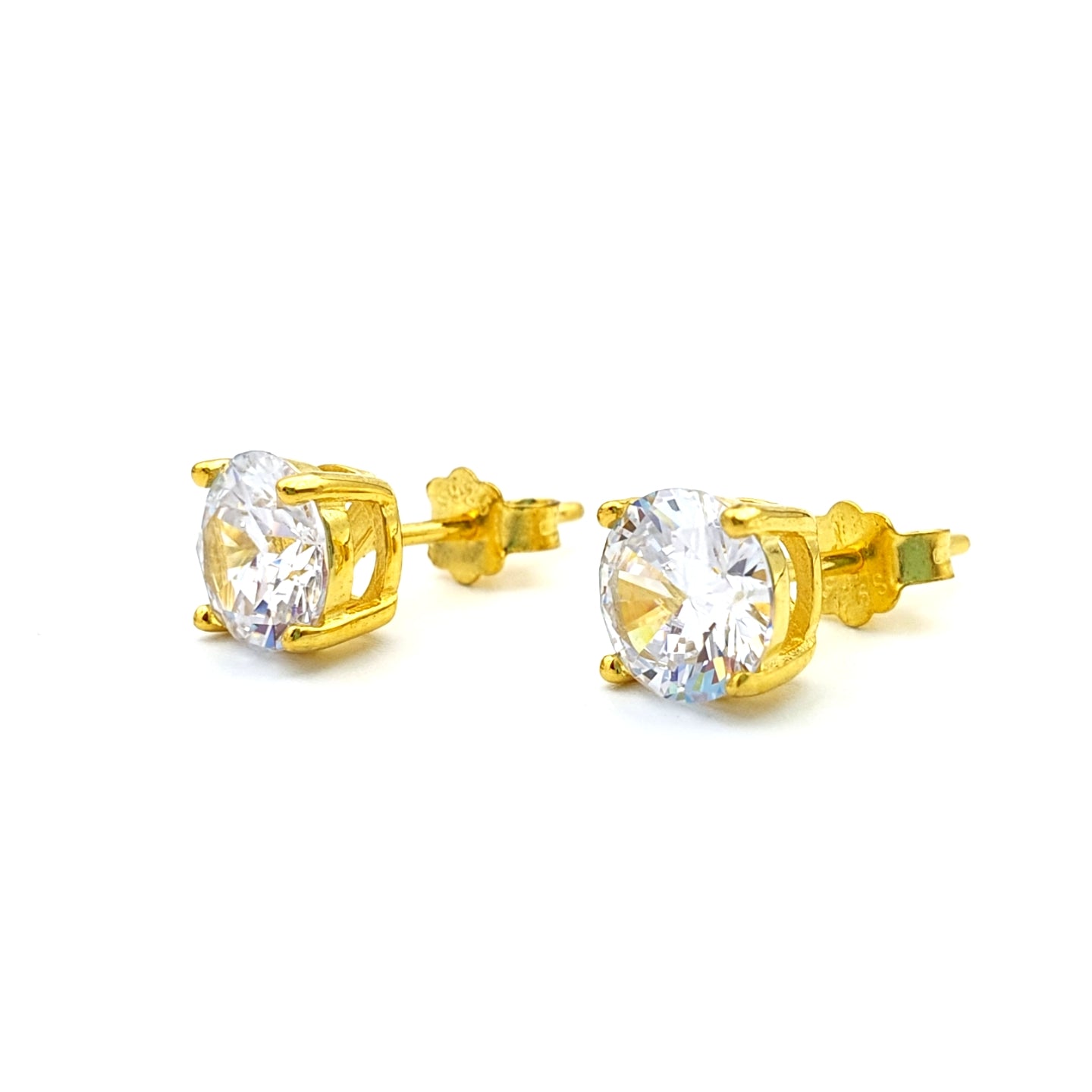 Classic Round Stud Earrings