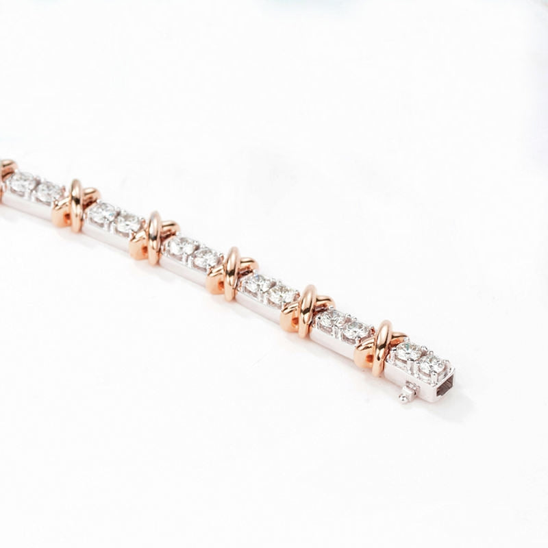 Xenium Legacy Silver Rose Gold Bracelet