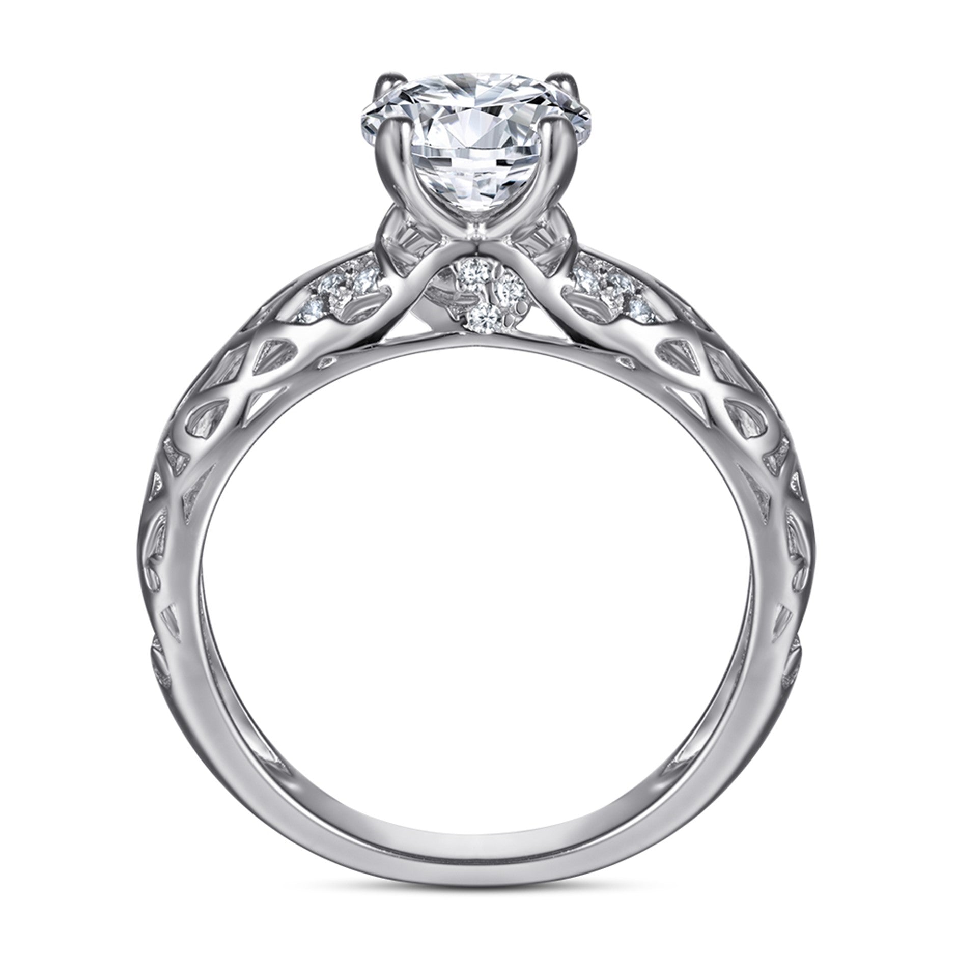 Xenium Devotion Silver Solitaire Ring